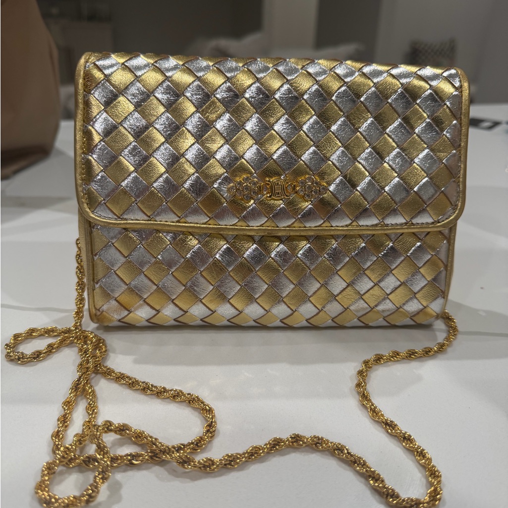 Celine Gold And Silver Vintage Bag
